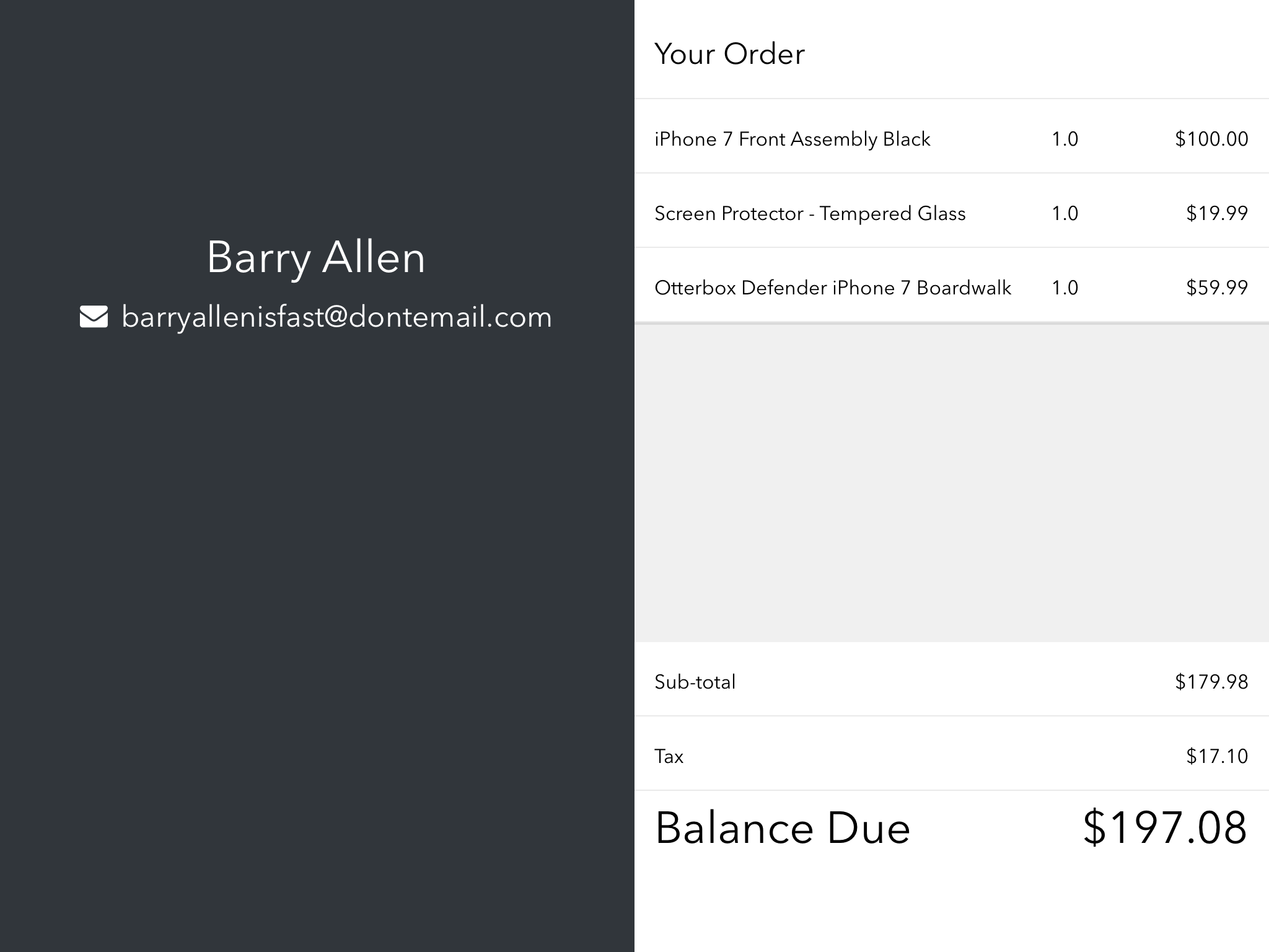 Adding Line Items to an Invoice in POS Second Screen App