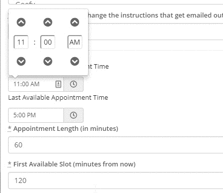 Custom Widget Time Adjustment