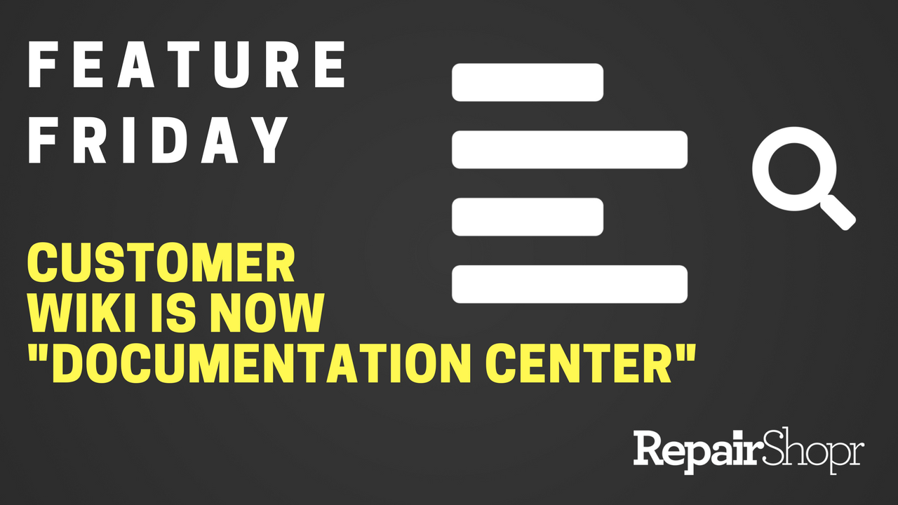 Customer Wiki is now Documentation Center
