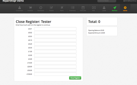 Cash Register Localization