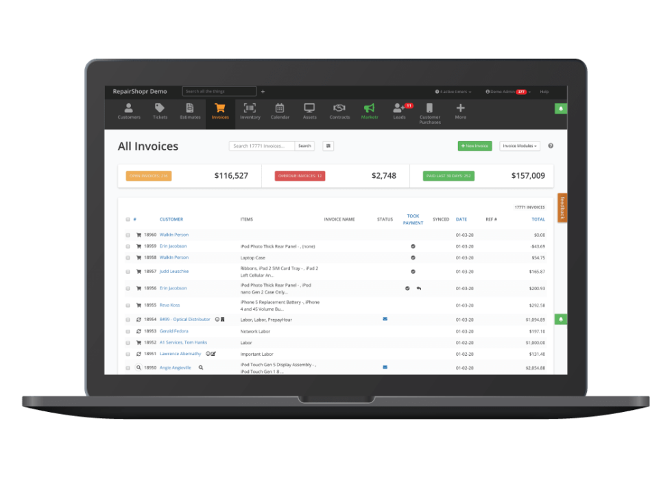 Mail-In Repair - Computer Repair Shop Software – CRM & Invoice System