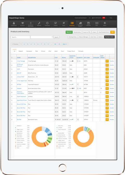 Electronics Repair Shop Software - POS & Invoicing | RepairShopr