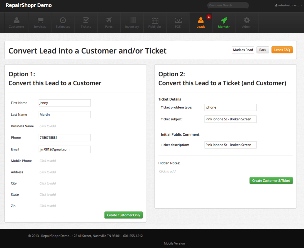 Cell Phone Repair Shop Software POS System & CRM