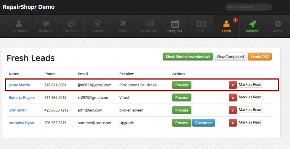 Cell Phone Repair Shop Software POS System & CRM